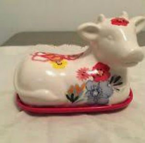 Rare cow Pioneer Woman butter dish